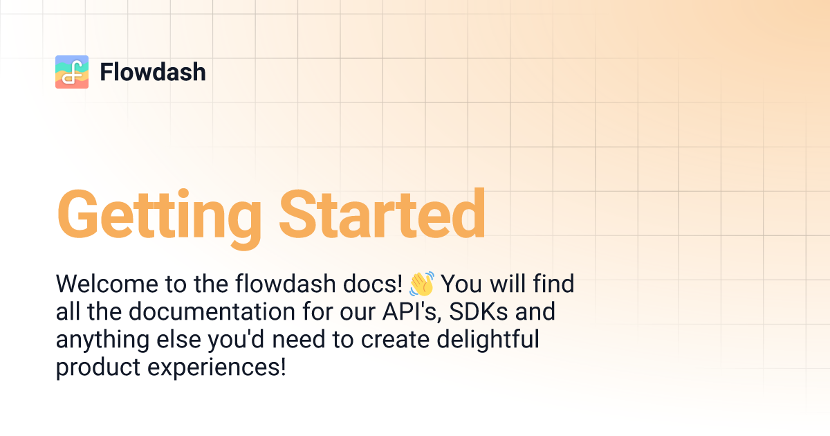 Getting Started | Flowdash